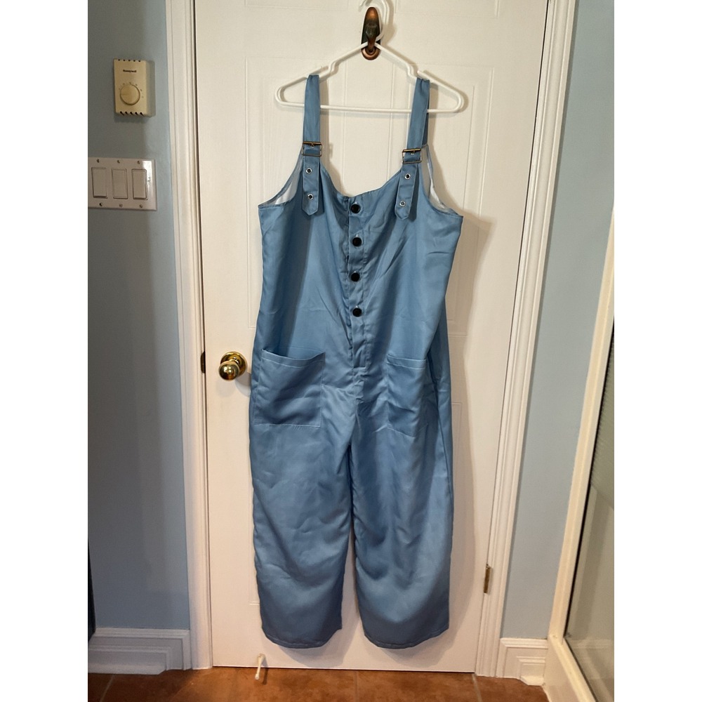 Unbranded Overalls Women XXL Blue Excellent Adjustable Straps Button Front